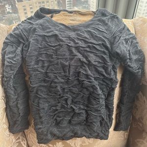 Grey, ruched, longsleeve